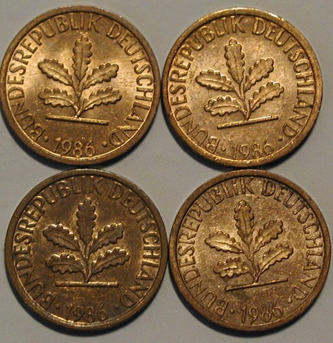 Pfennig 1986 g - pfennig, j