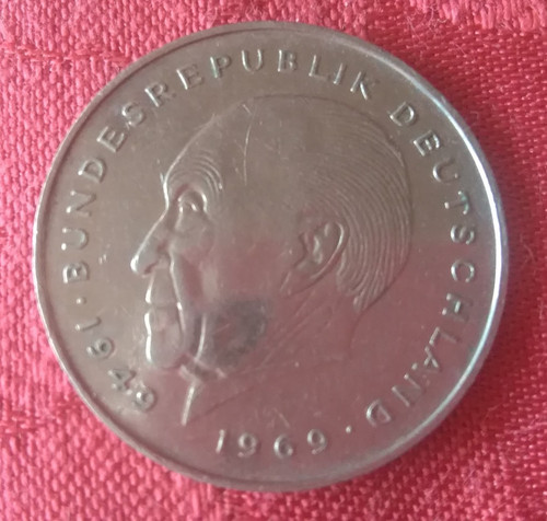 Münze konrad adenauer - 2, dm-münze