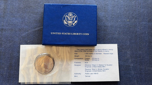 1986 half dollar 100th - half,