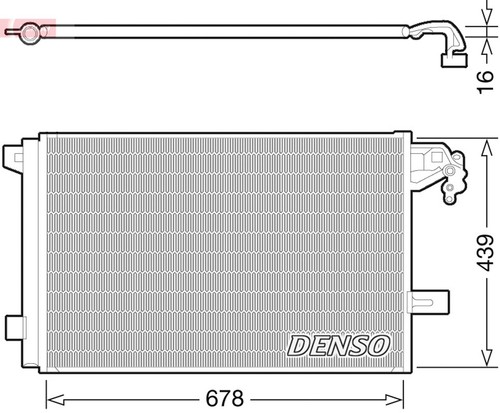 Kondensator klimaanlage denso - kondensator,